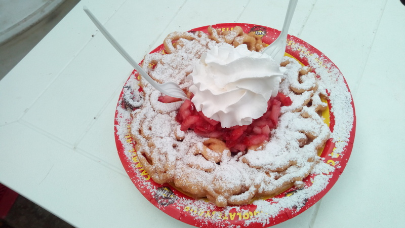 Image of funnel cake purchased at the event